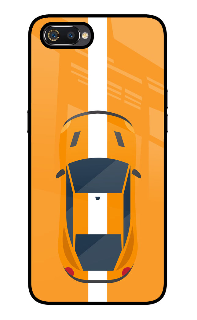 Highway Pursuit Realme C2 Glass Case Back Cover by Casekaro