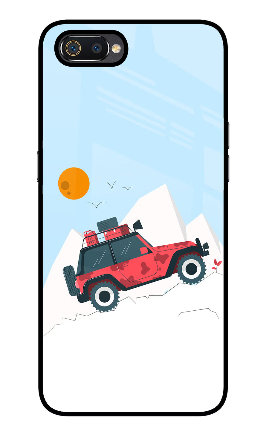 Mountain Trail Beast Realme C2 Back Cover, Glass case