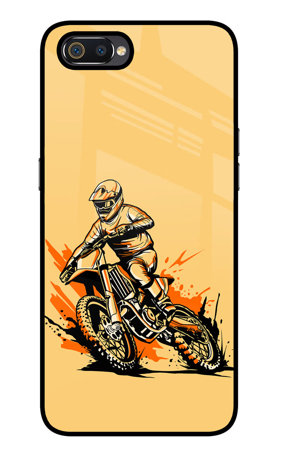 Off-Road Fury Realme C2 Back Cover, Glass case