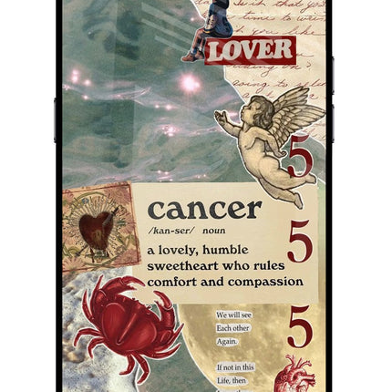 Cancer Zodiac Realme C2 Glass Case Back Cover by Casekaro