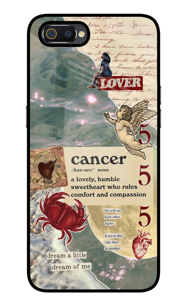 Cancer Zodiac Realme C2 Glass Case Back Cover by Casekaro