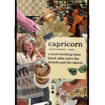 Capricorn Zodiac Realme C2 Glass Case Back Cover by Casekaro