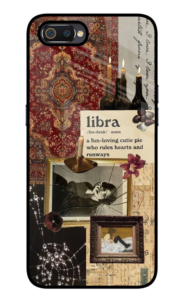 Libra Zodiac Realme C2 Glass Case Back Cover by Casekaro