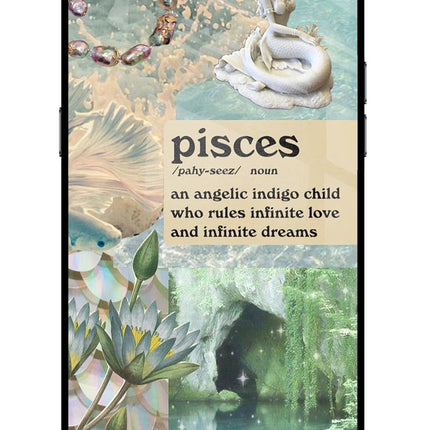 Pisces Zodiac Realme C2 Glass Case Back Cover by Casekaro