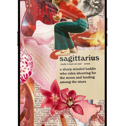 Sagittarius Zodiac Realme C2 Glass Case Back Cover by Casekaro