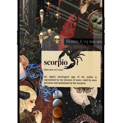 Scorpio Zodiac Realme C2 Glass Case Back Cover by Casekaro