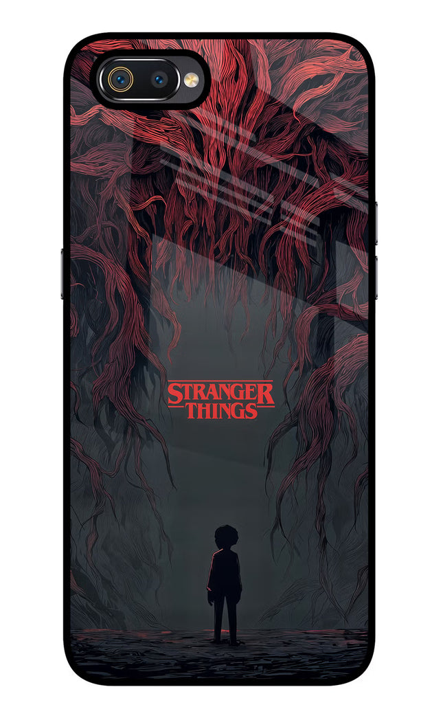 Ordinary Things Dark Side Realme C2 Glass Case Back Cover by Casekaro