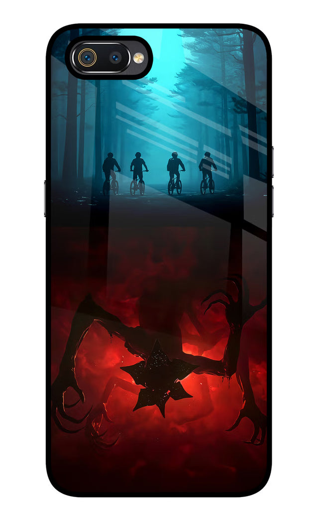 Ordinary Things Downside Up Realme C2 Glass Case Back Cover by Casekaro