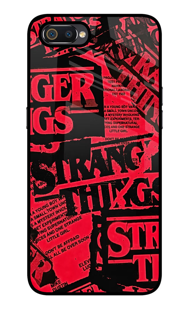 Ordinary Things Realme C2 Glass Case Back Cover by Casekaro