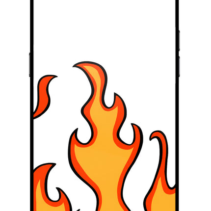 Fired Up – White Realme C2 Glass Case Back Cover by Casekaro