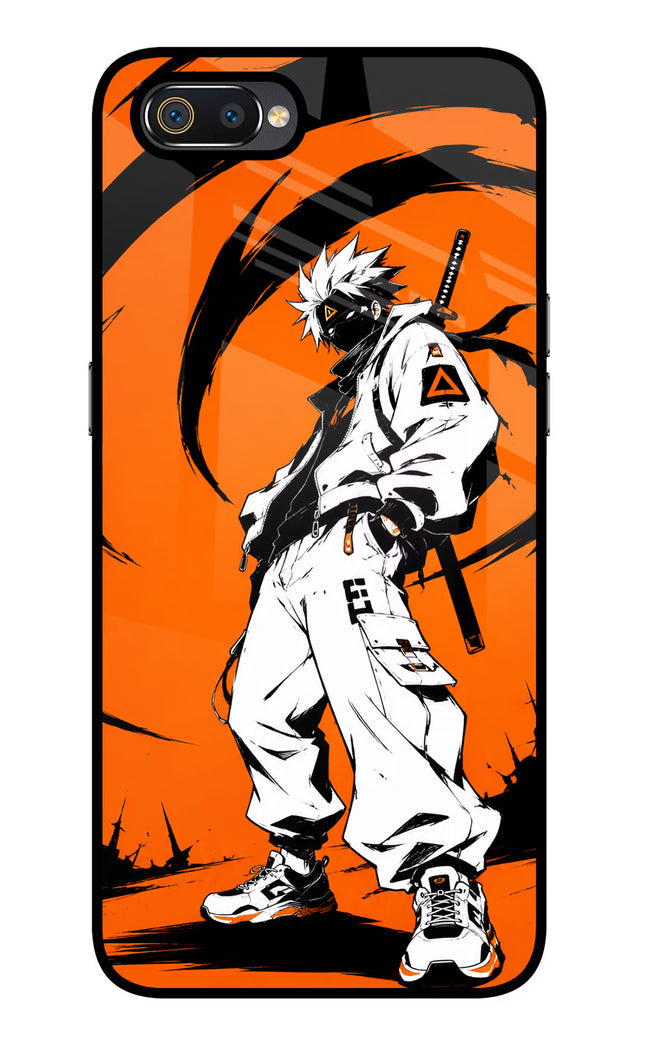 Street Samurai  Realme C2 Glass Case Back Cover by Casekaro