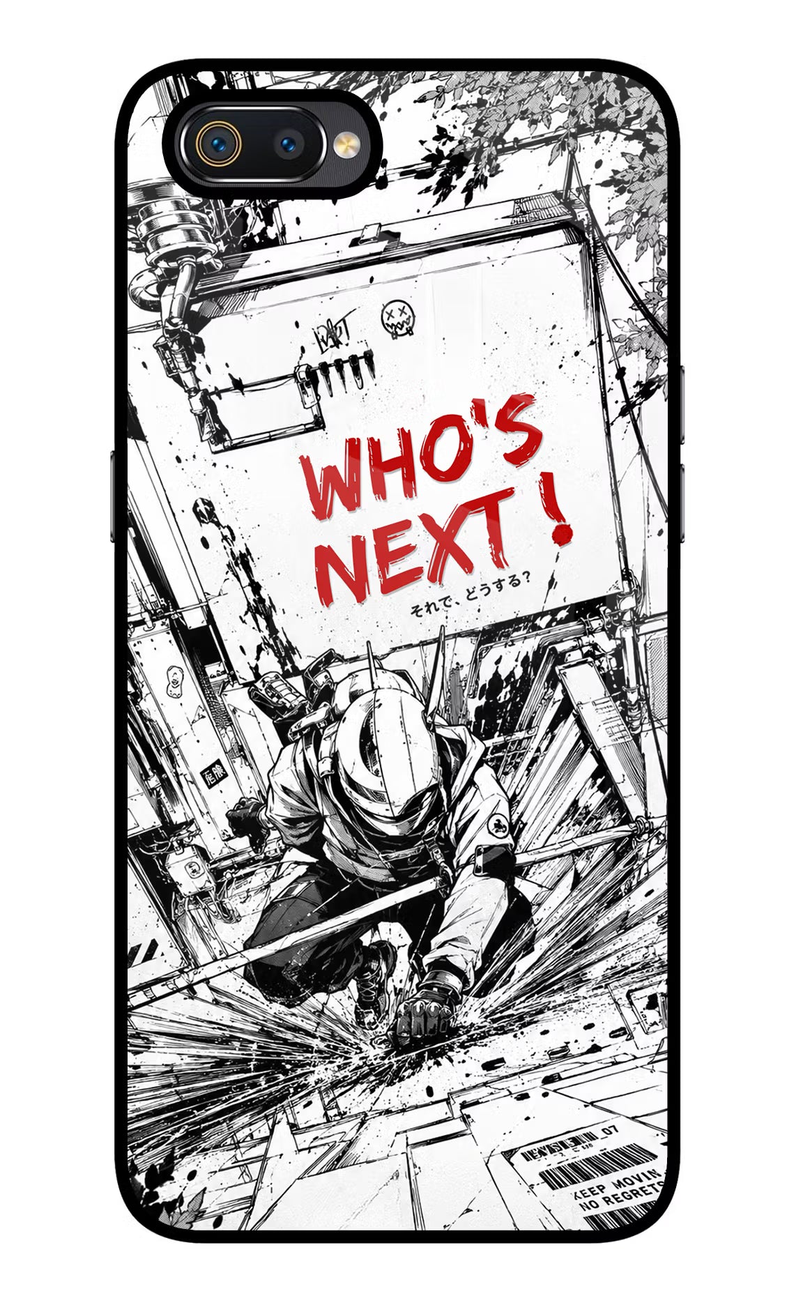 Who's Next Realme C2 Glass Case Back Cover by Casekaro