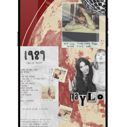 Taylor Swift Realme C2 Glass Case Back Cover by Casekaro