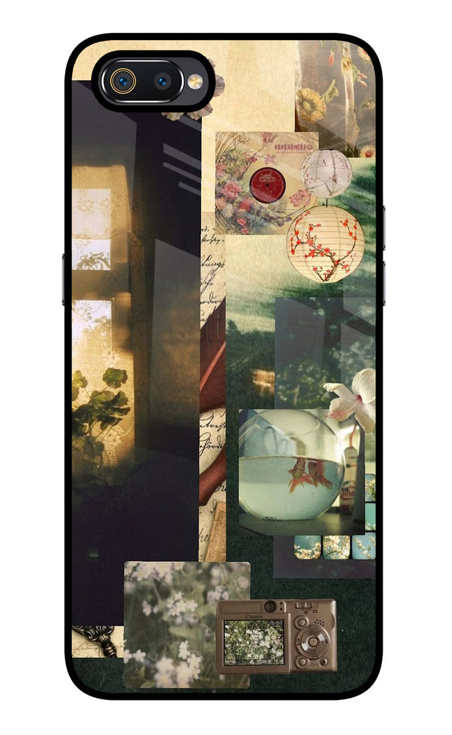 Summer Realme C2 Glass Case Back Cover by Casekaro
