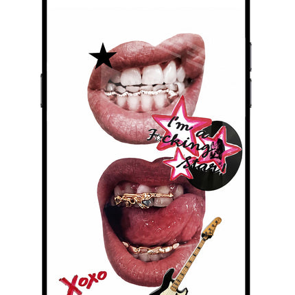 Rockstar Realme C2 Glass Case Back Cover by Casekaro