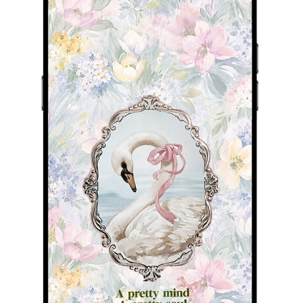 Pretty Mind Pretty Soul Realme C2 Glass Case Back Cover by Casekaro