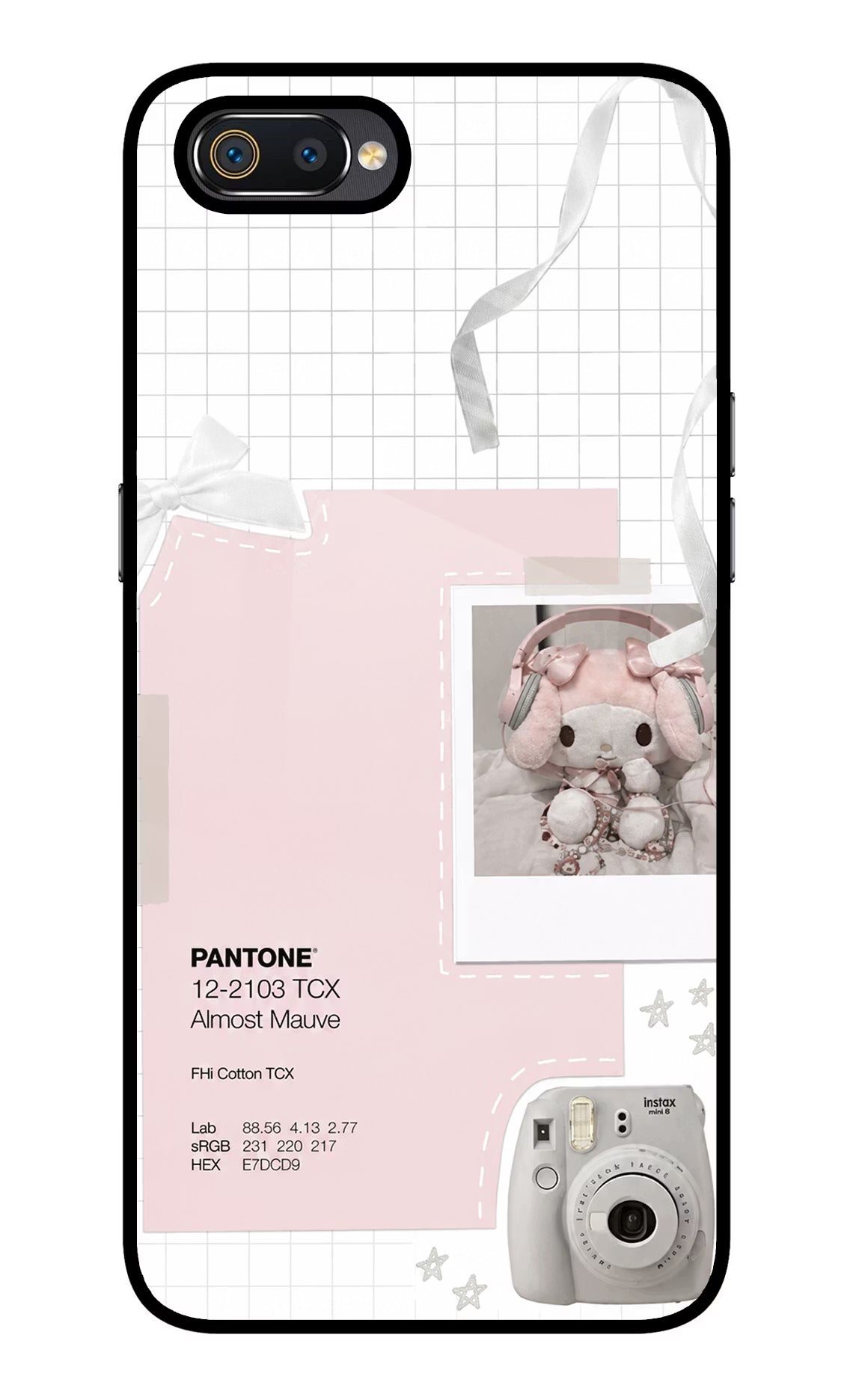 Pantone Asthetic Realme C2 Glass Case