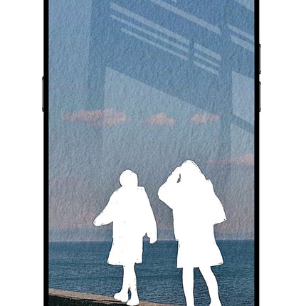 Coastal Dream Realme C2 Glass Case Back Cover by Casekaro