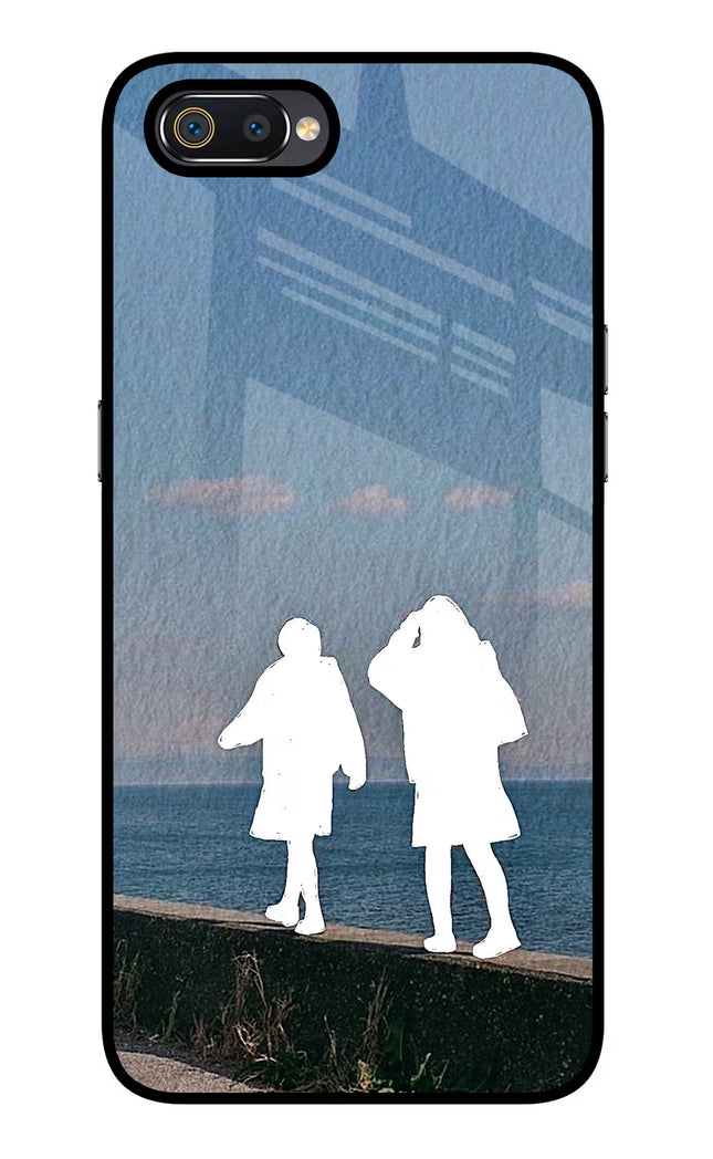 Coastal Dream Realme C2 Glass Case Back Cover by Casekaro