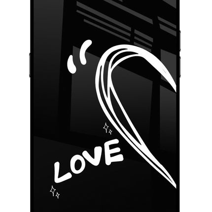Love Line Realme C2 Glass Case Back Cover by Casekaro