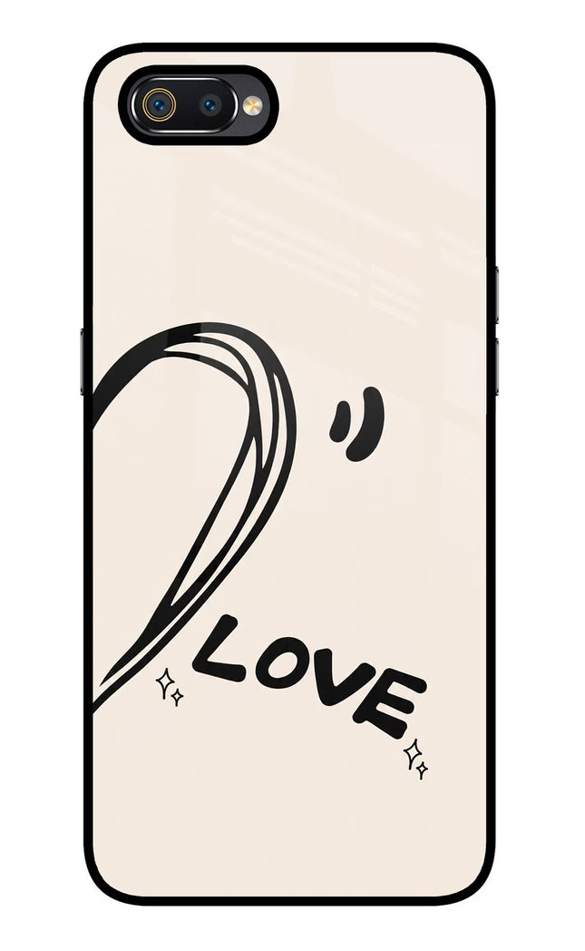 Soul Line Realme C2 Glass Case Back Cover by Casekaro