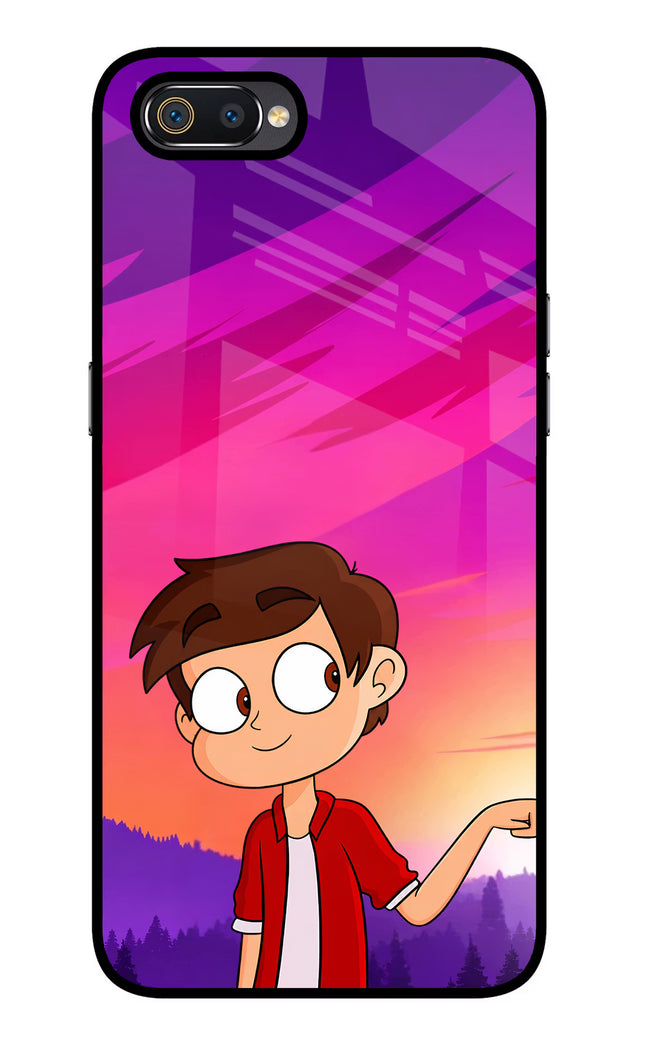Marco Sunset Realme C2 Glass Case Back Cover by Casekaro