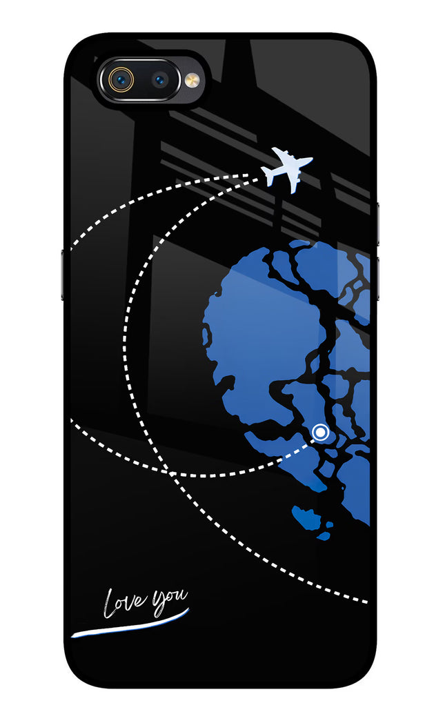 Love Orbit Realme C2 Glass Case Back Cover by Casekaro