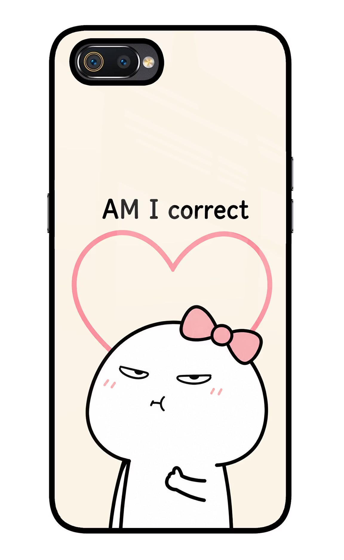Always Right Realme C2 Glass Case