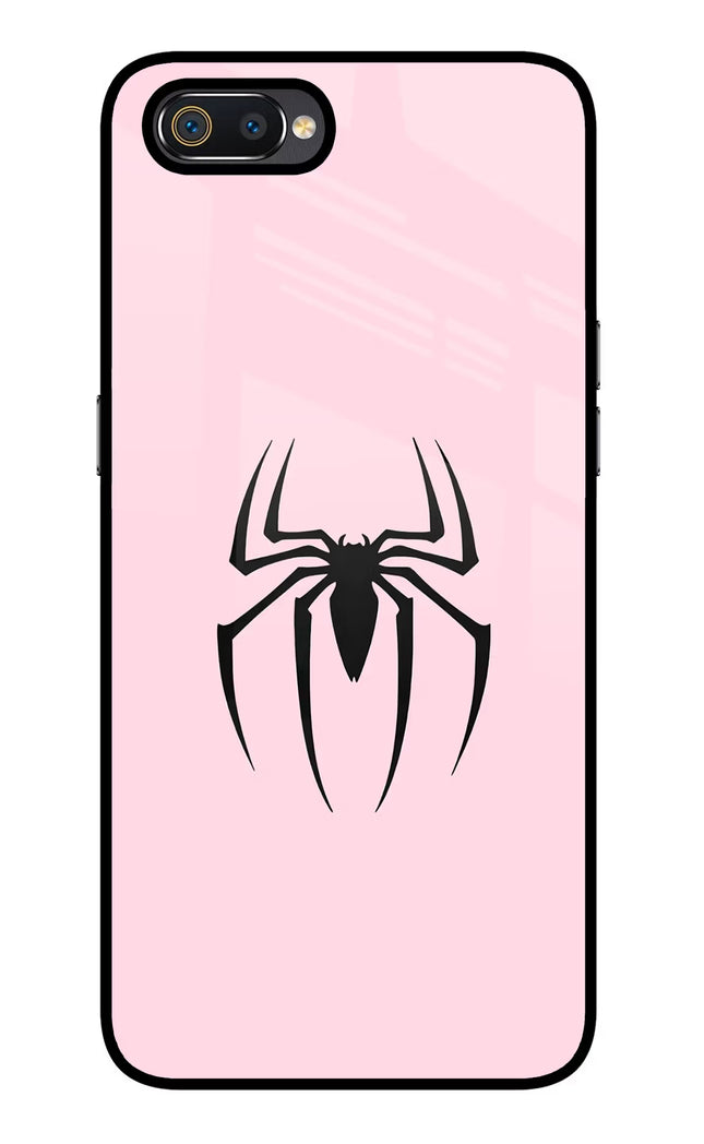 Peter Symbol Realme C2 Glass Case Back Cover by Casekaro