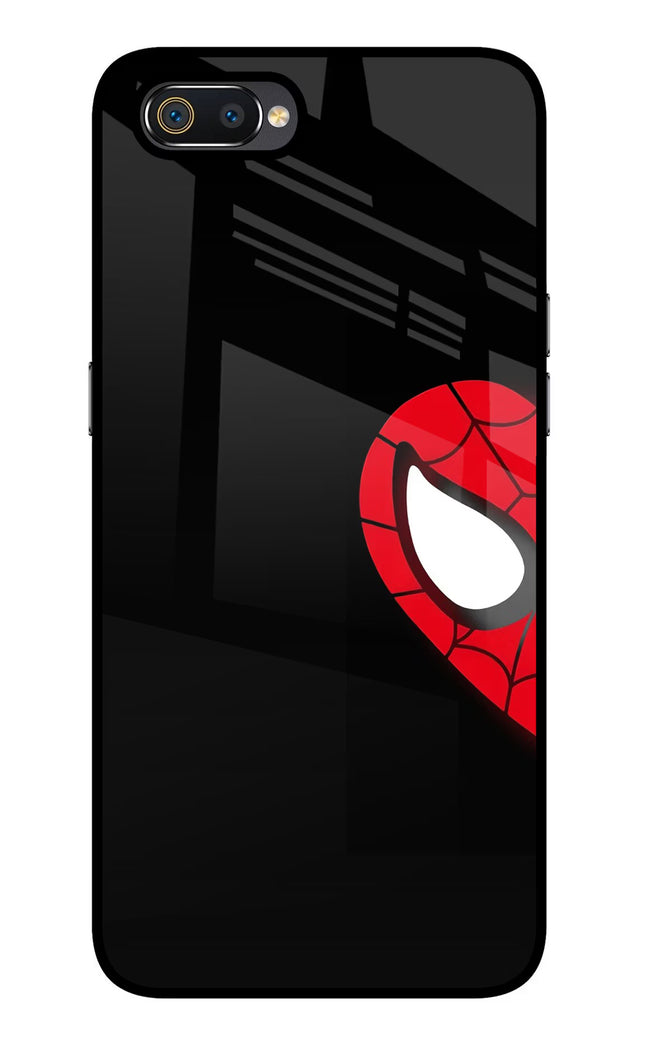 Peter Mask Realme C2 Glass Case Back Cover by Casekaro