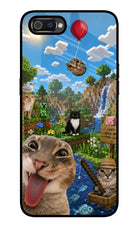 Minecraft Cat Chaos Realme C2 Glass Case