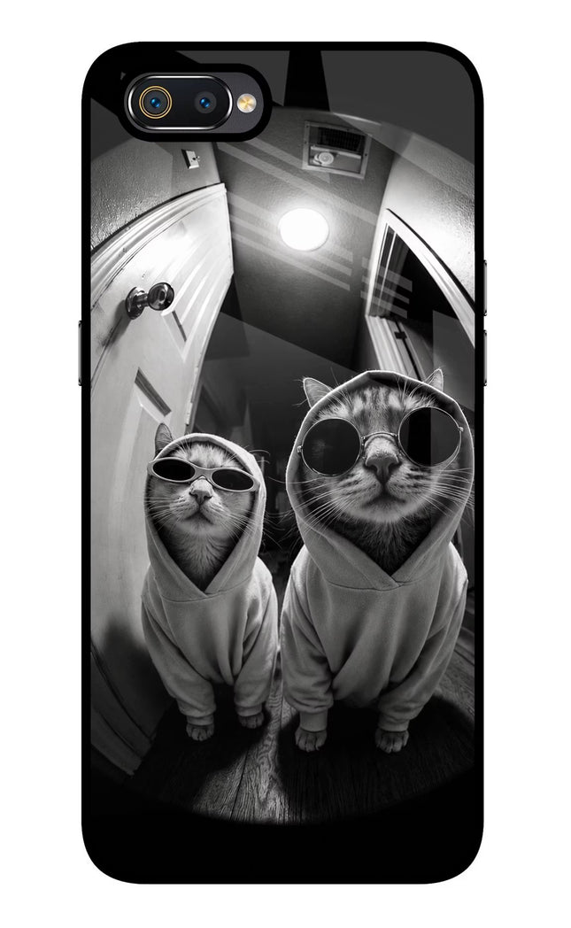 Hood Cats Realme C2 Glass Case