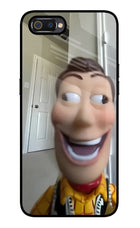Side Eye Woody Realme C2 Glass Case