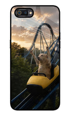 Rollercoaster Dog Realme C2 Glass Case