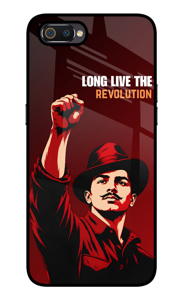 Bhagat Singh Revolution Realme C2 Glass Case