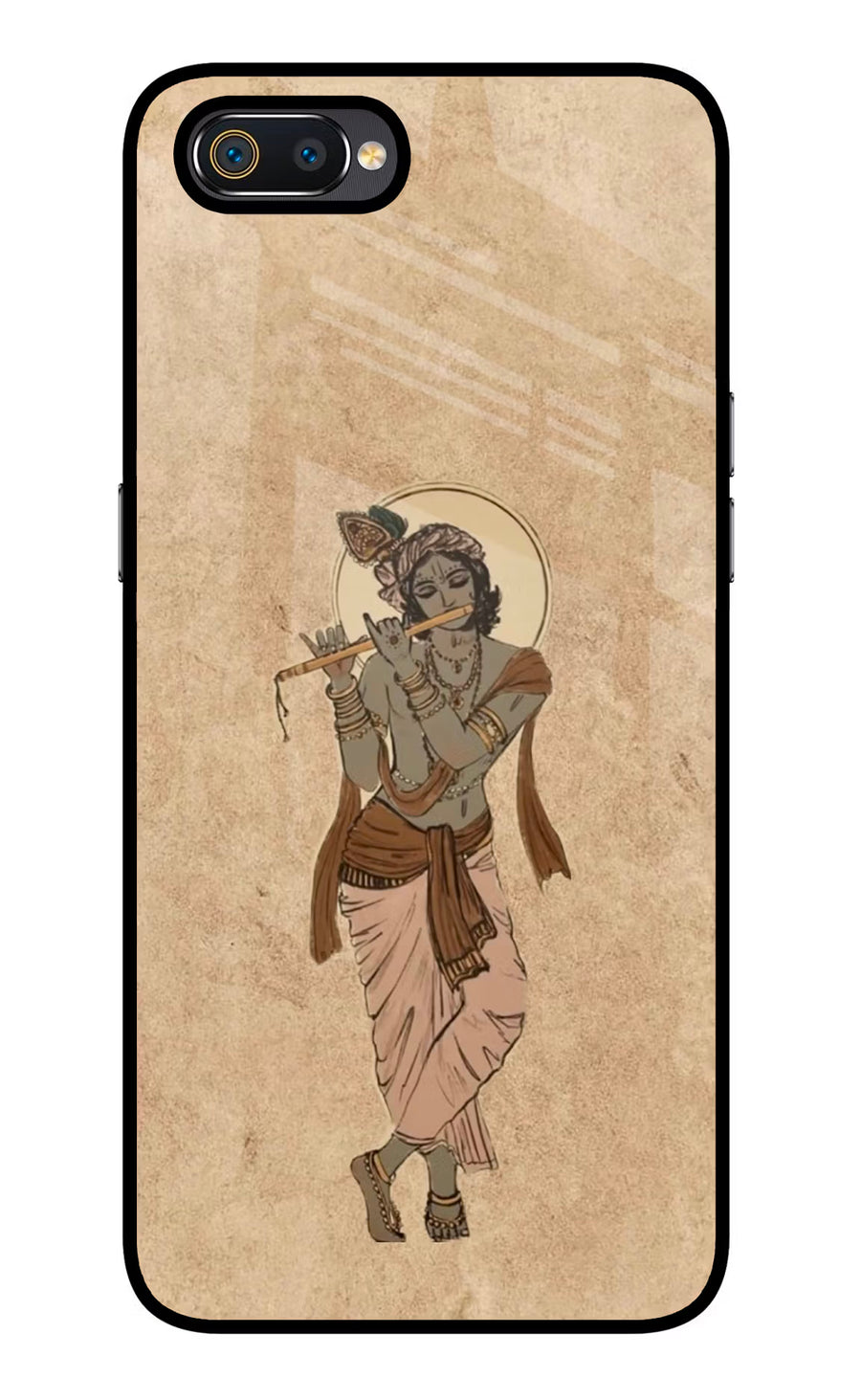 Krishna Realme C2 Back Cover, Glass case