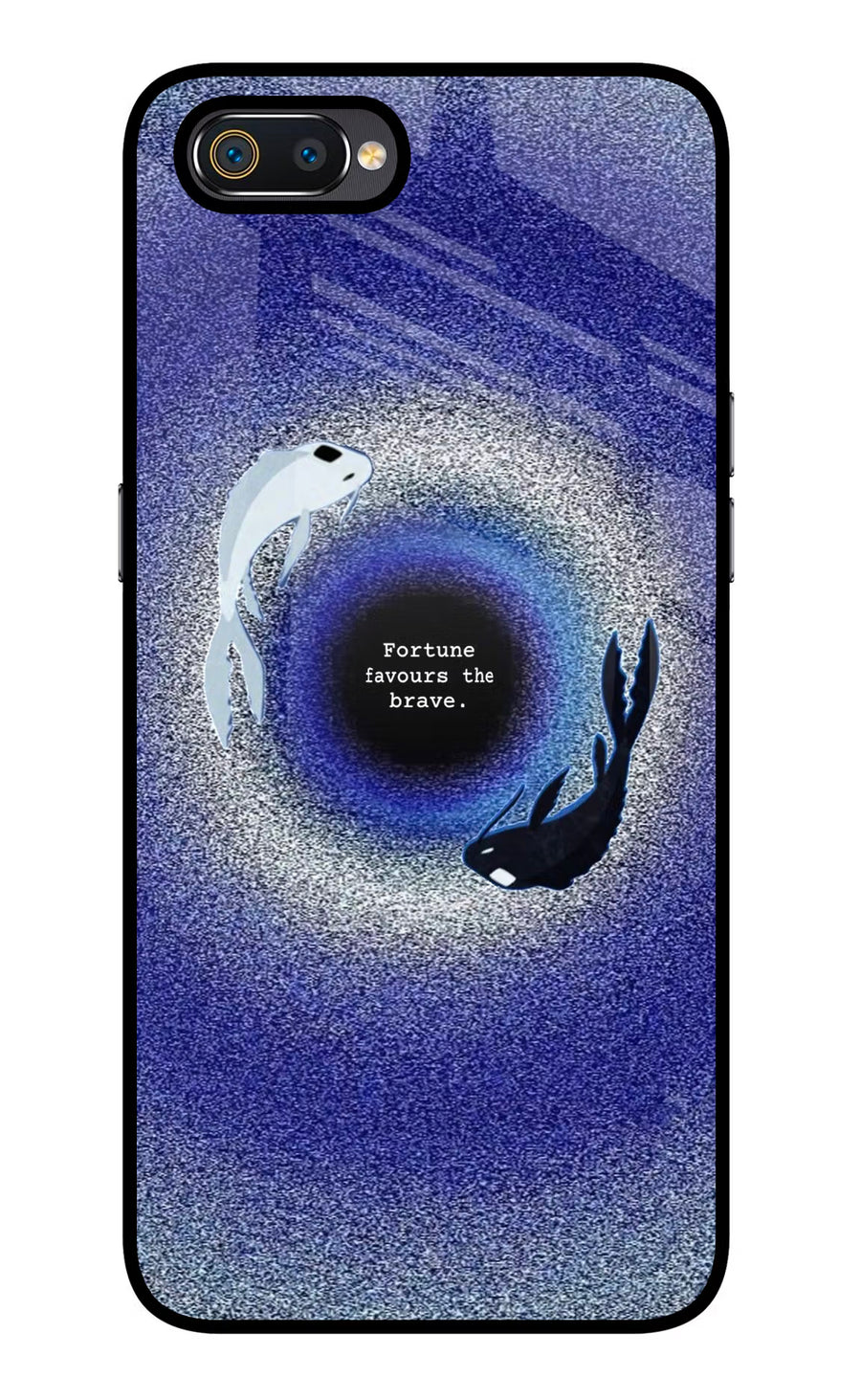 Dark Koi Realme C2 Back Cover, Glass case