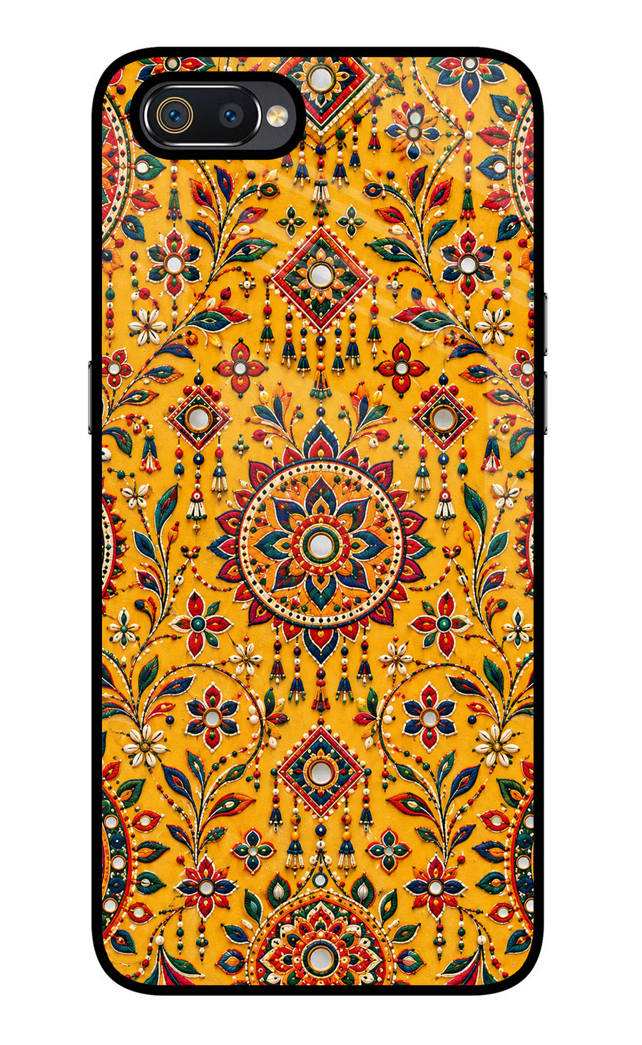 Sunlit Aura Realme C2 Back Cover, Glass case