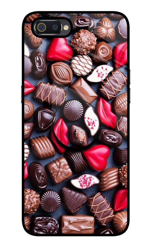 Chocolates Realme C2 Glass Case