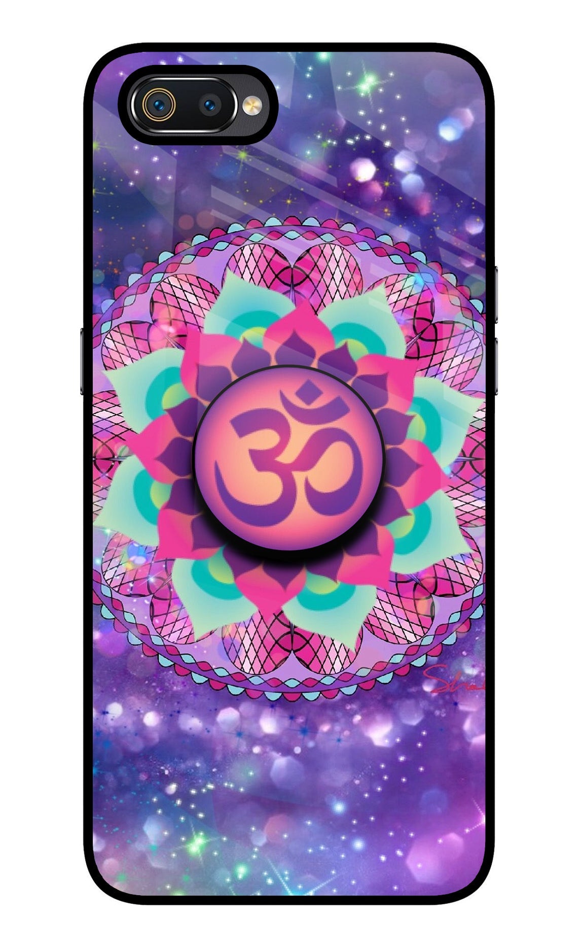 Om Purple Realme C2 Pop Case