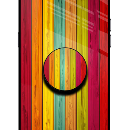 Multicolor Wooden Realme C2 Pop Case by Casekaro