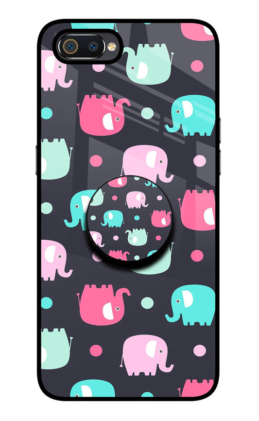 Baby Elephants Realme C2 Glass Case