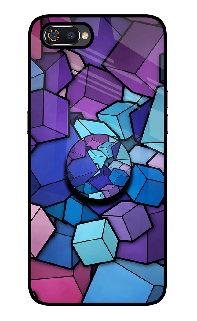 Cubic Abstract Realme C2 Pop Case by Casekaro