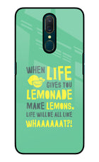 Quote Oppo A9 Glass Case