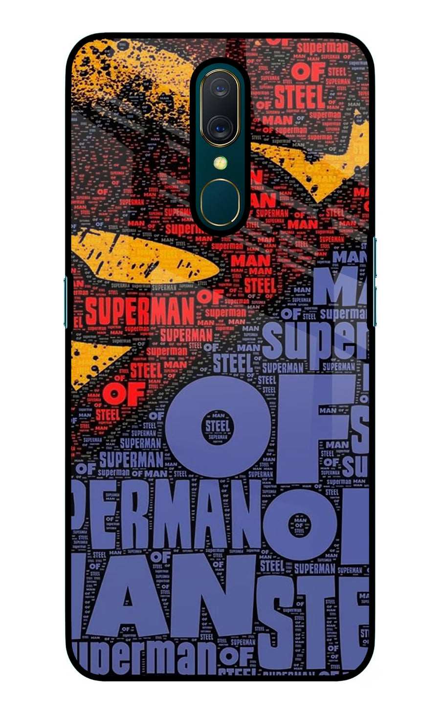 Superman Oppo A9 Back Cover, Glass case