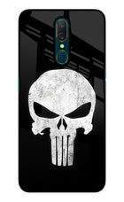 Punisher Skull Oppo A9 Glass Case
