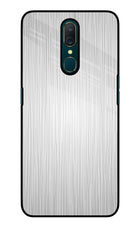 Wooden Grey Texture Oppo A9 Glass Case