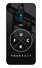 Go Fuck Yourself Oppo A9 Glass Case