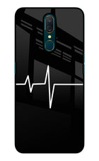 Heart Beats Oppo A9 Glass Case