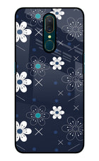 Flowers Oppo A9 Glass Case